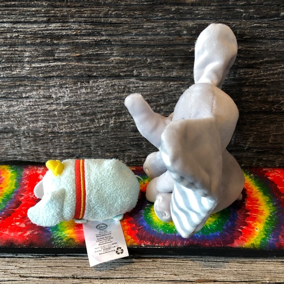 Disney Dumbo duo Pair of plush stuffed toys Tsum Tsum baby toy Nursery decor 🩶 - Picture 5 of 12